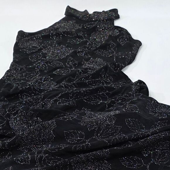 Vintage Halter Slinky Midi Dresz - Picture 6 of 8